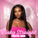 Frontal Kinky Straight Wigs