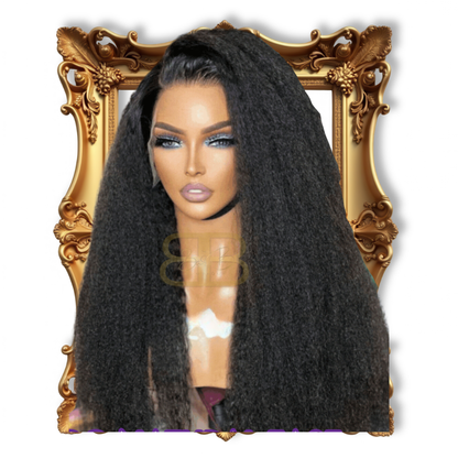 Frontal Kinky Straight Wigs