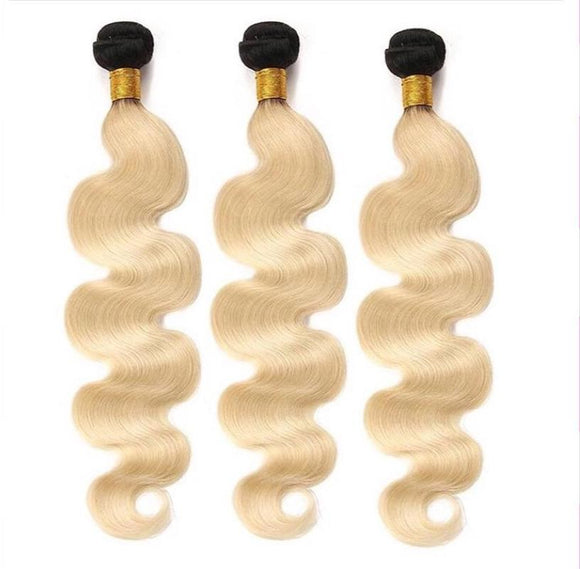 Platinum Body Wave Dark Roots