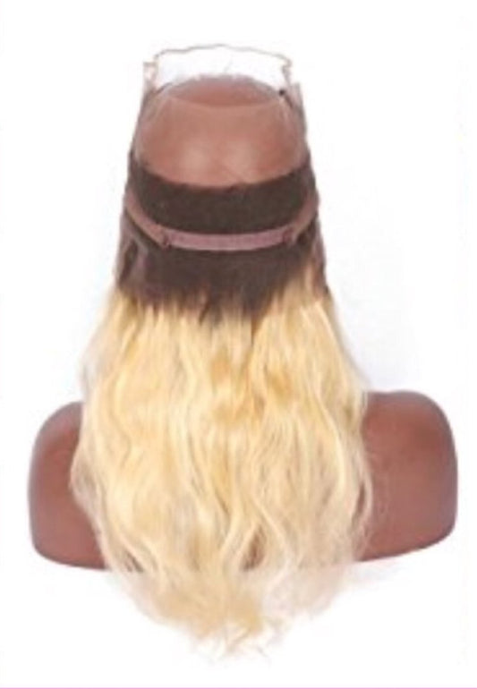 360 Platinum Straight Frontal Dark Roots